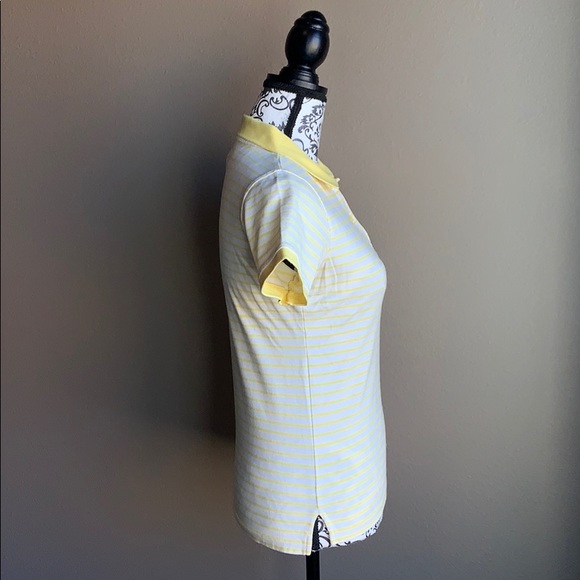 Fossil White & Yellow Stripes Collared Shirt *2 for $5* - Picture 2 of 8